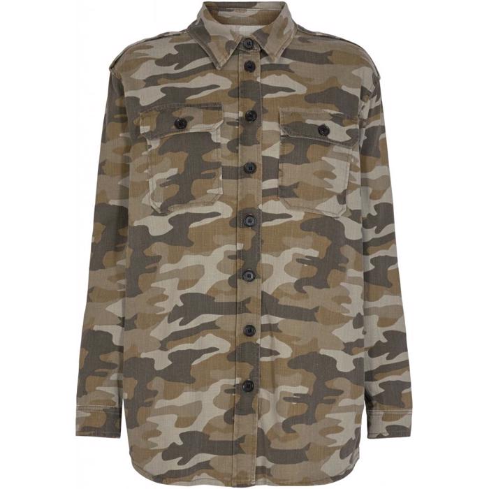 Ivy Copenhagen Santana Overshirt Skjorte Camouflage Shop Online Hos Blossom
