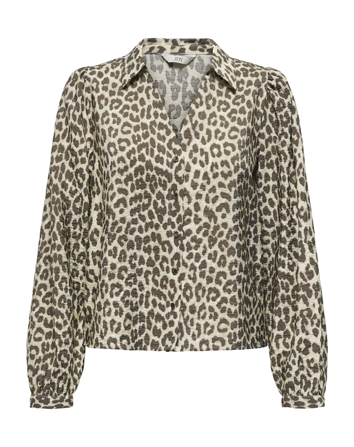  JDY - JDYBeatrice Life V-Neck Skjorte - Birch
