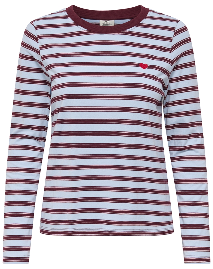 JDY - JDYPisa Print Langærmet Top - Cashmere Blue