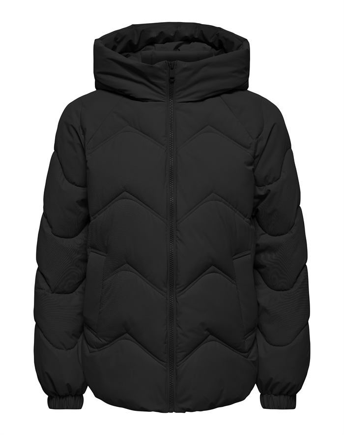 JDY - JDYPower Short Hood Puffer - Black 