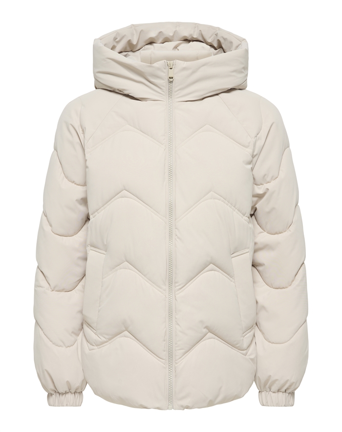 JDY - JDYPower Short Hood Puffer - Silver Lining 