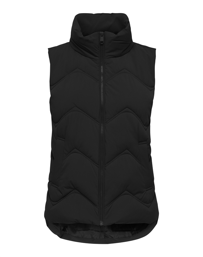 JDY - JDYPower Short Waistcoat Vest - Black 