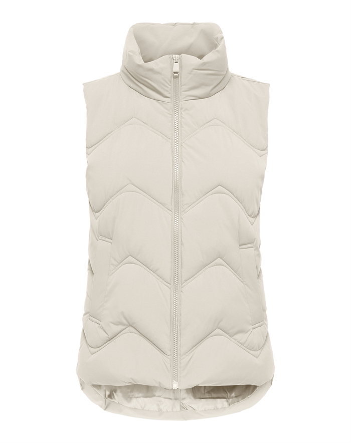 JDY - JDYPower Short Waistcoat Vest - Silver Lining 