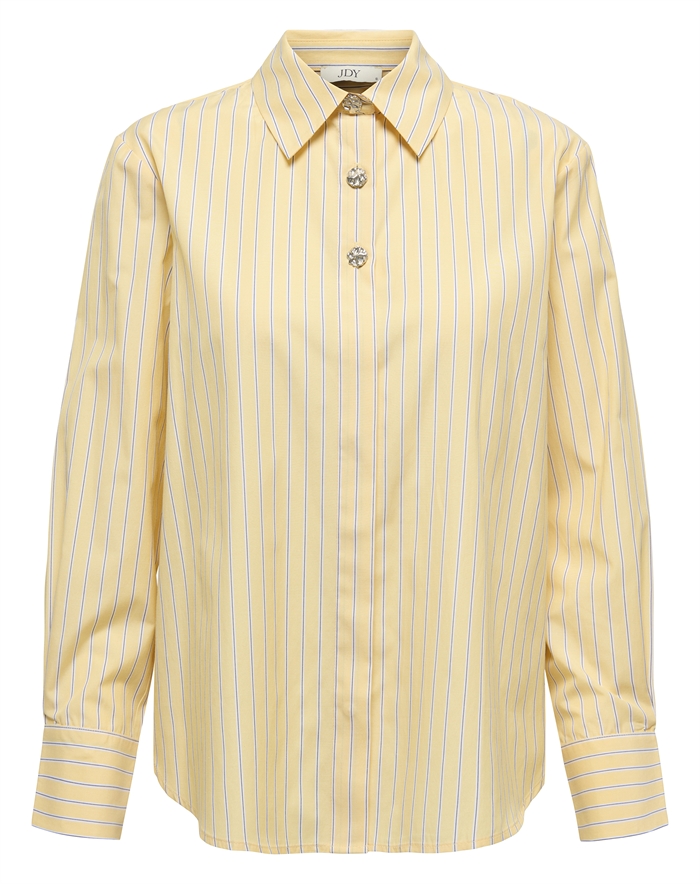 JDY - JDYSoho Loose Striped Skjorte - Double Cream