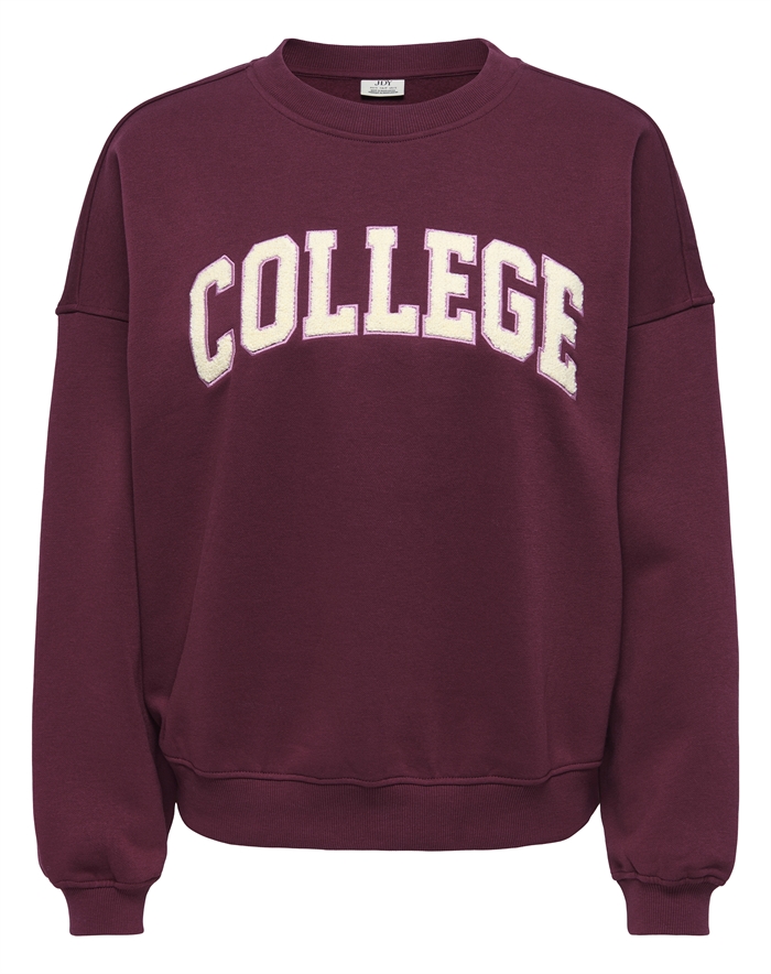 JDY - JDYMesa Emb Sweatshirt - Windsor Wine