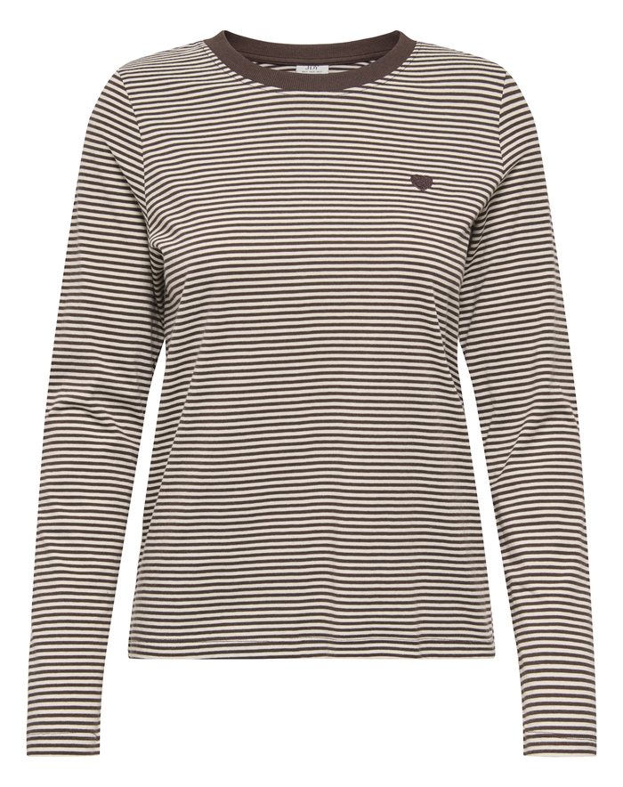 JDY - JDYPisa Print Langærmet Trøje - Coffee Bean