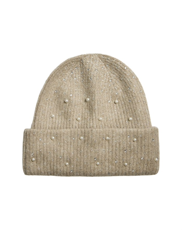 Vila - VISumm Beanie Hue - Natural Melange 