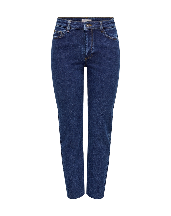 JDY - JDYLullu Straight Jeans - Dark Blue Denim