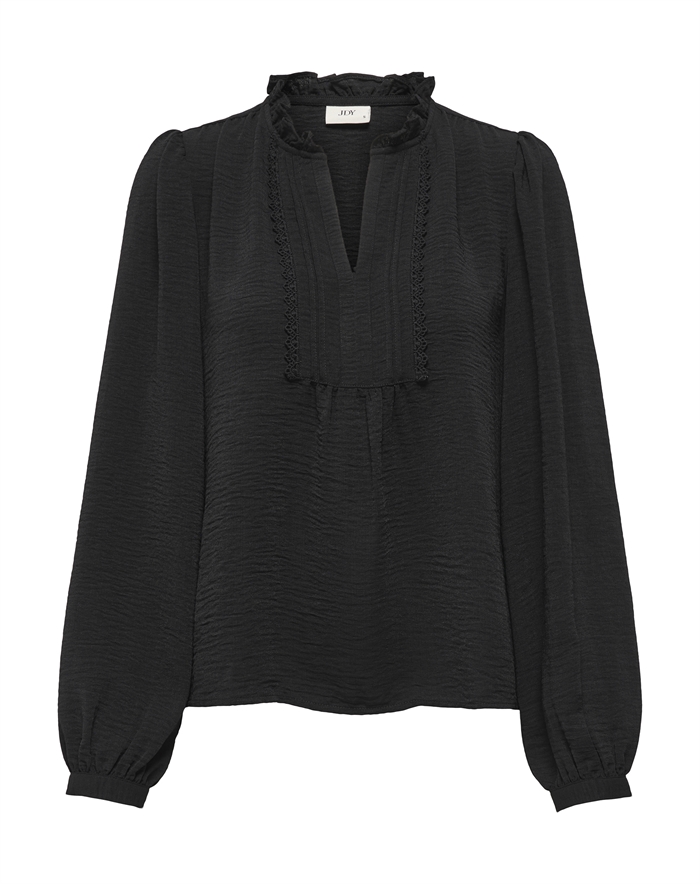 JDY - JDYRachel Life Pintuck Bluse - Black
