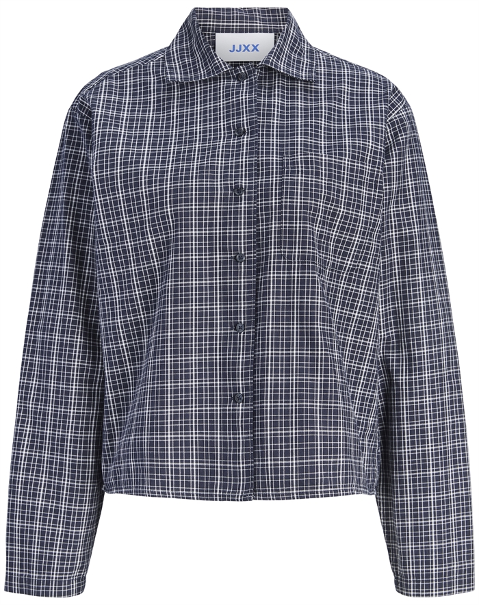 JJXX - JXAsta Clean Check Skjorte - Night Sky