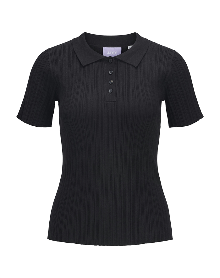 JJXX - JXHadley Tight Knit Polo - Black
