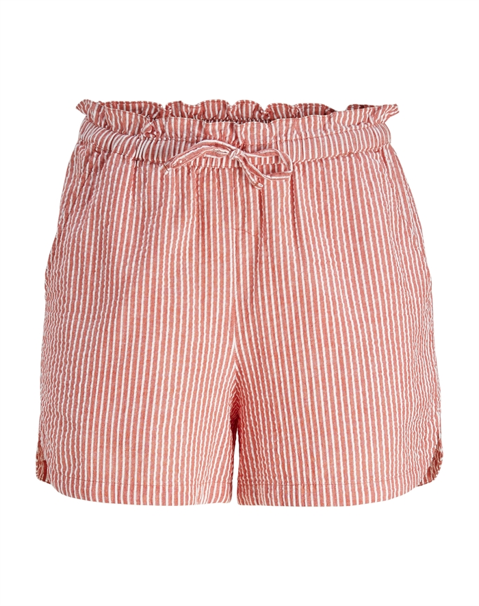 JJXX - Windy Seersucker Shorts - Racing Red