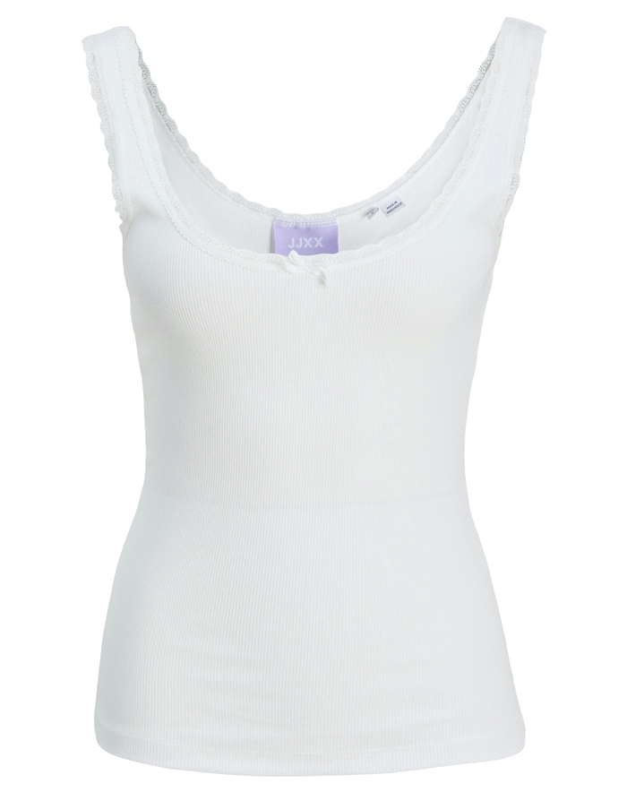 JJXX - JXFame STR SL Lace Top - Blanc De Blanc