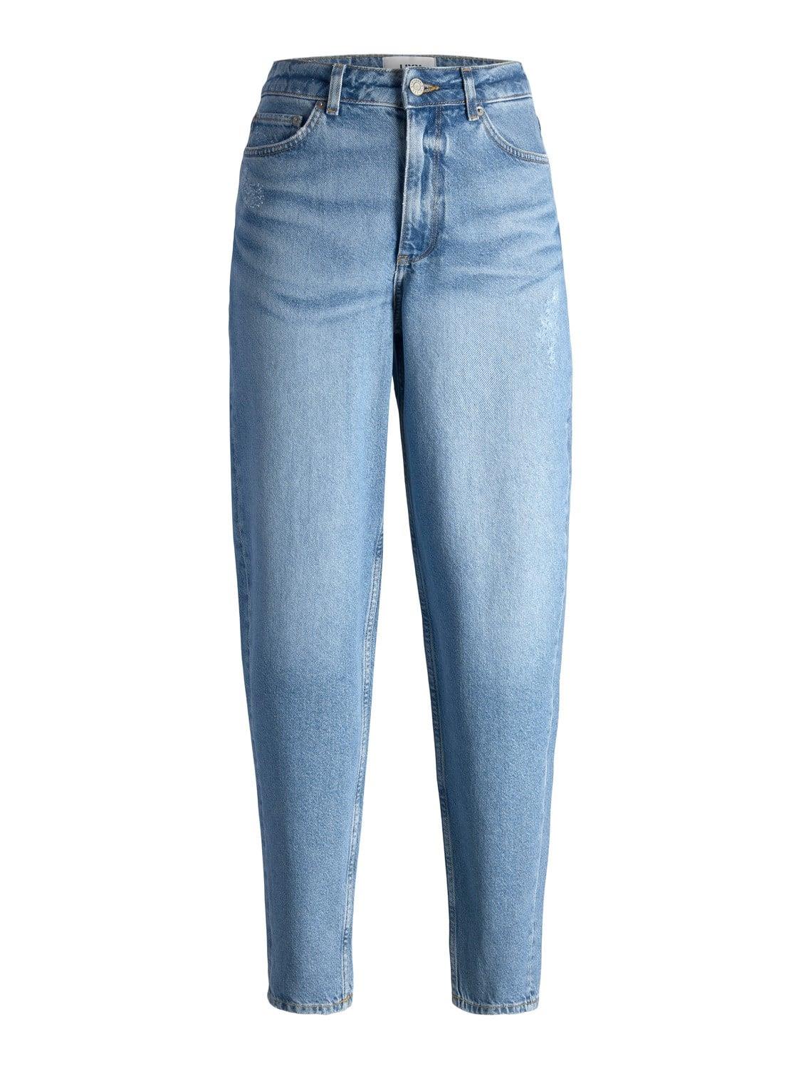 Jxlisbon Mom Jeans Medium Denim Blue - Shop JJXX