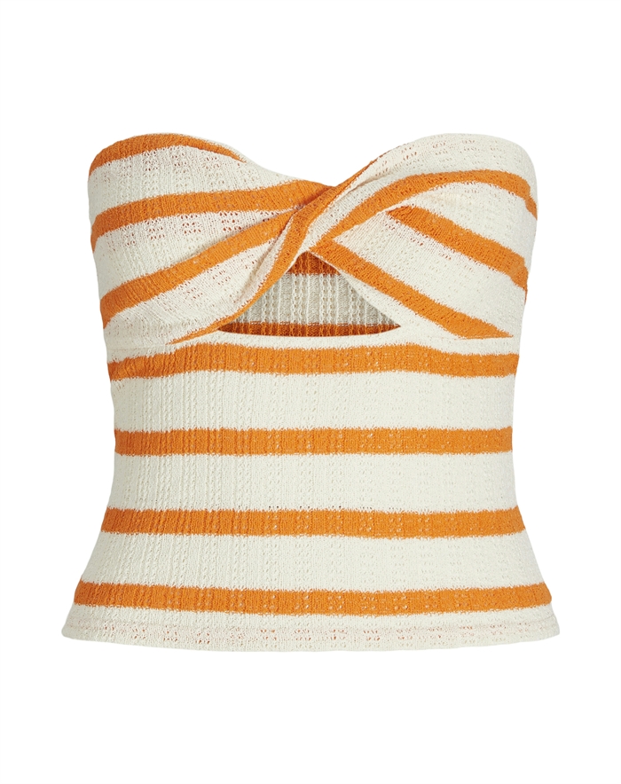 JJXX - JXLinnea Bandeau Twist Top - Persimmon