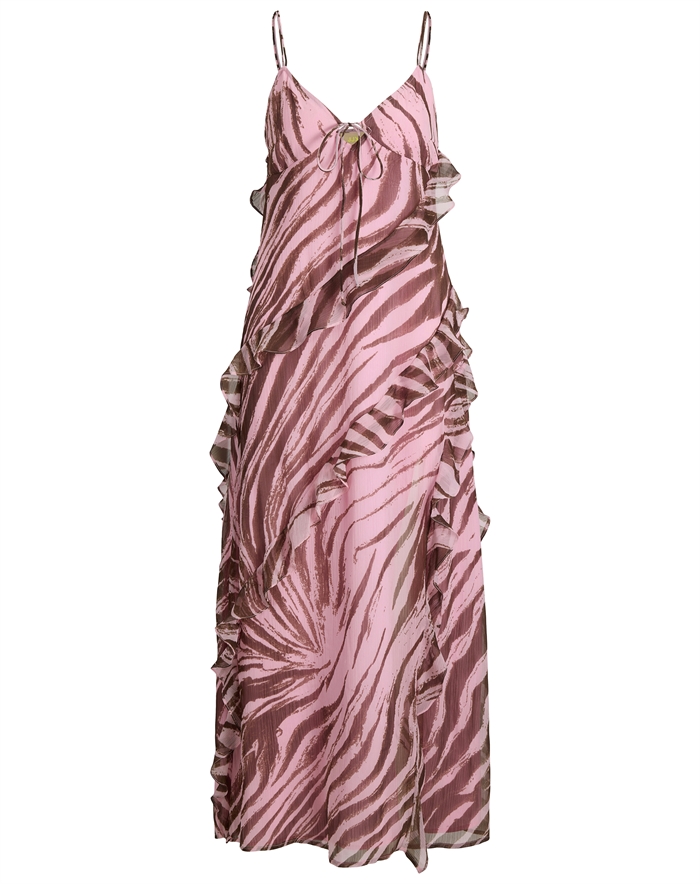 JJXX - JXEmilia Chiffon Long Kjole - Prism Pink