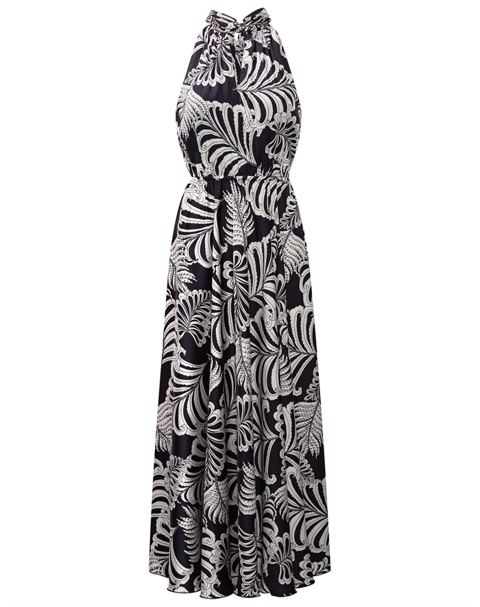 Karmamia Copenhagen - Ava Maxi Kjole - Navy Palm