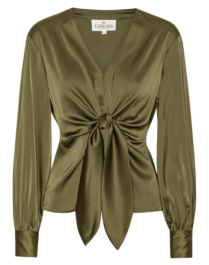 Karmamia Copenhagen - Blair Bluse - Semi Rich Olive