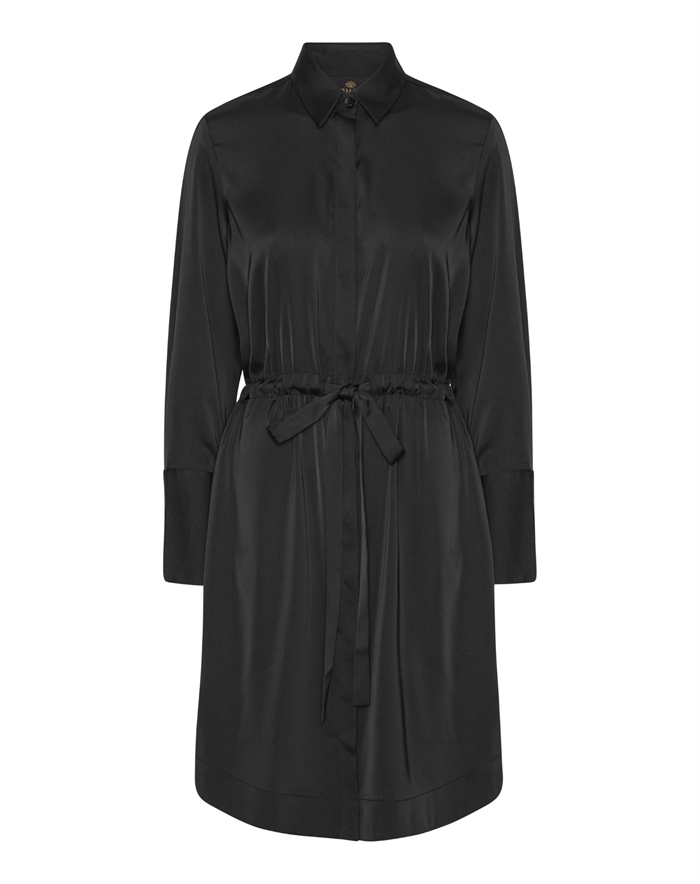 NAKITA DRESS - HAMMERED BLACK