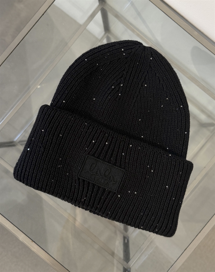 Lala Berlin - Beanie Sequins Hue - Black