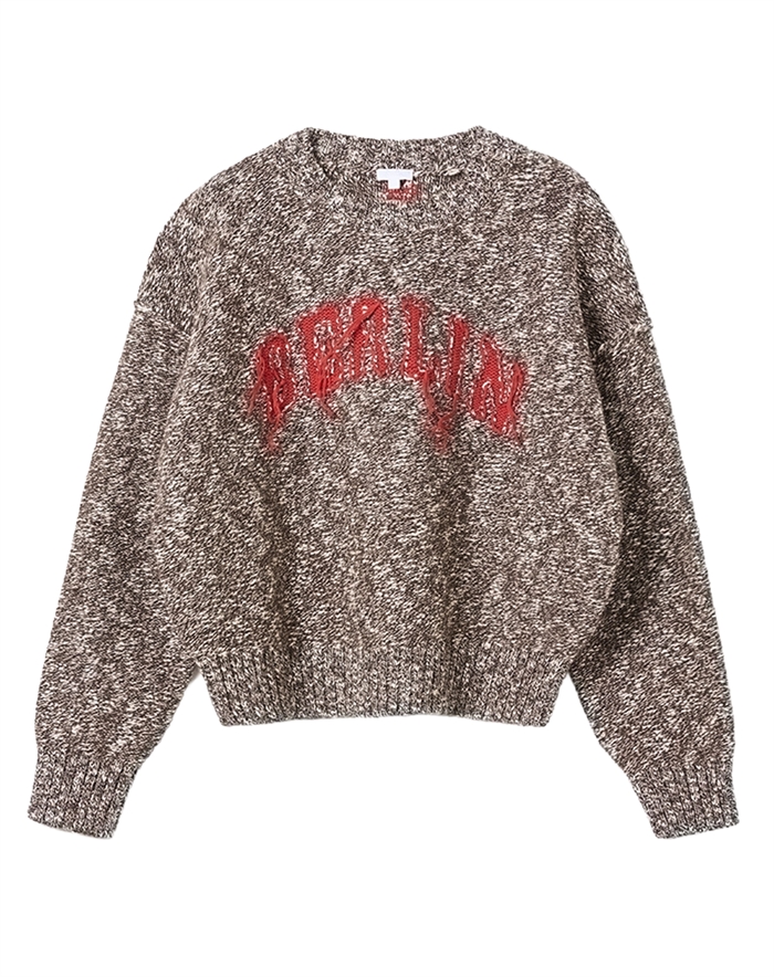 Lala Berlin - Cotton 2 Jumper Strik - Brown Melange