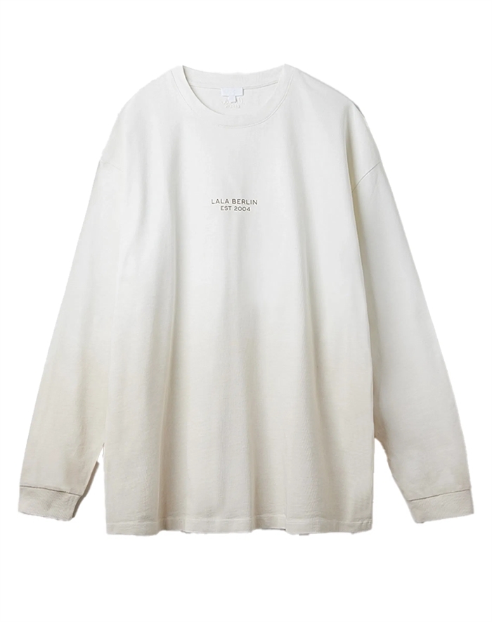 Lala Berlin - Igor Longsleeve Cotton T-shirt - Faded Beige