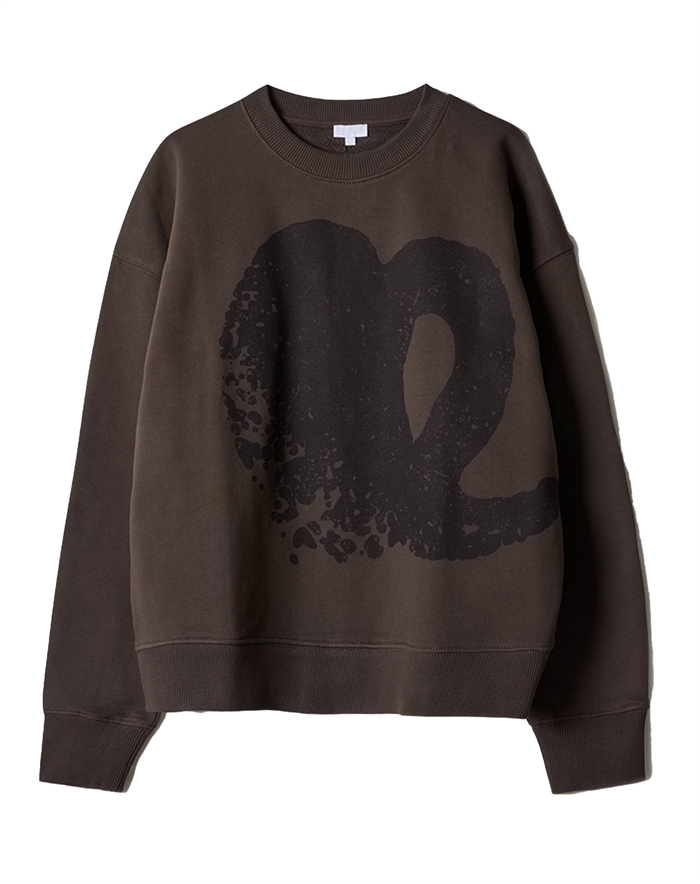 Lala Berlin - Cotton Black Heart 3 Sweatshirt - Brown 