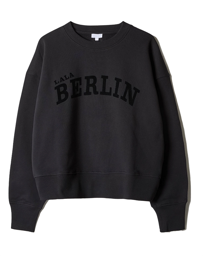 Lala Berlin - Cotton Flock Logo 2 Sweatshirt - Black 