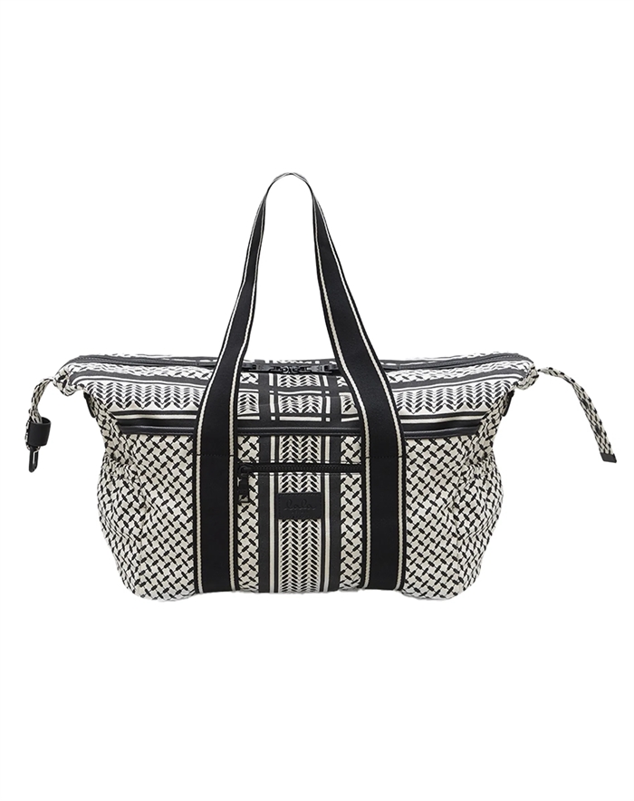 Muriel Big 2.0 Canvas Taske - Heritage Stripe Black - Lala Berlin