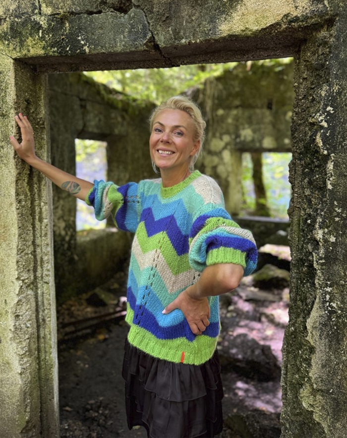 Lene Beier x Lind - LBVind i håret Strik - Blue