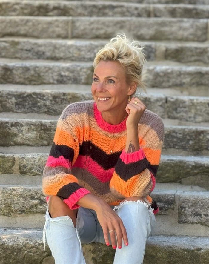 Lene Beier x Lind - LBVind i håret Strik - Orange