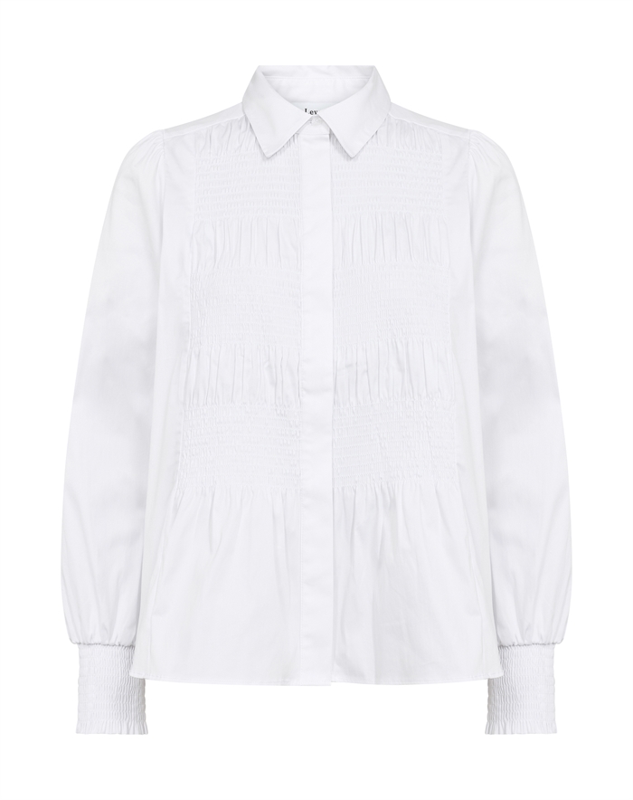 Leveté Room - LR-Isla Solid 117 Skjorte - White