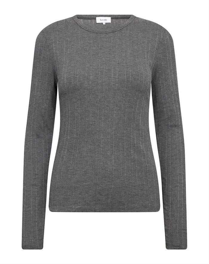 Leveté Room - Issey 1 T-shirt - Dark Gray Melange