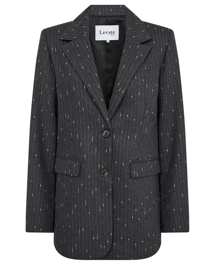 Leveté Room - Jude 3 Blazer - Dark Grey Melange Combo
