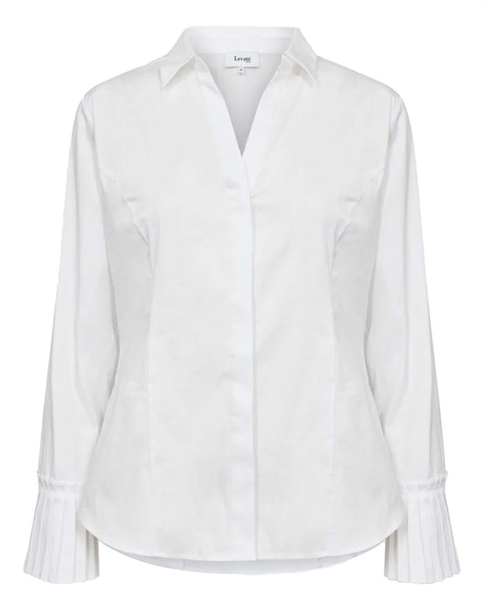Leveté Room - LR-Isla Solid 130 Skjorte - White
