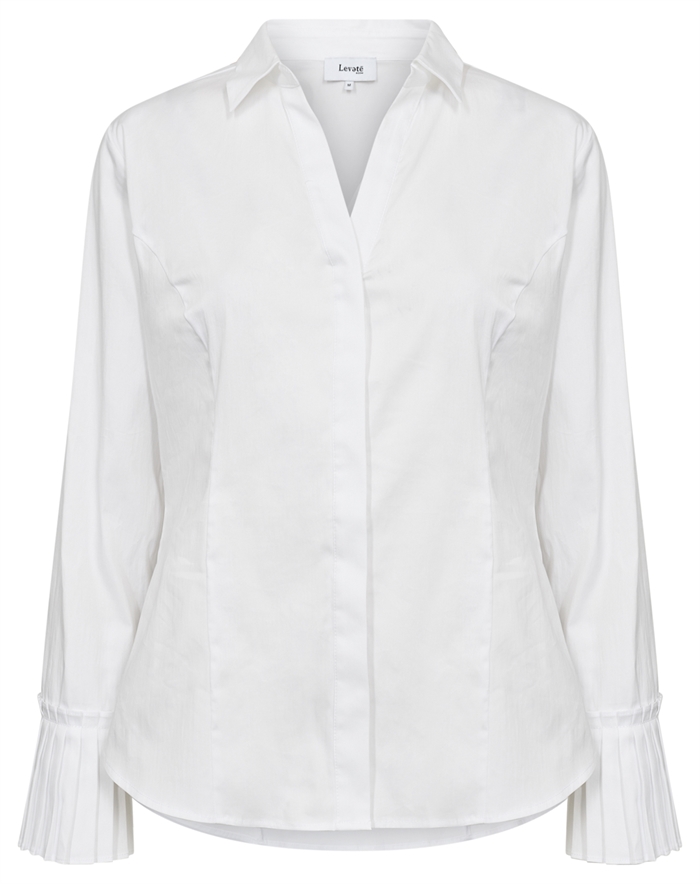 Leveté Room - LR-Isla Solid 130 Skjorte - White