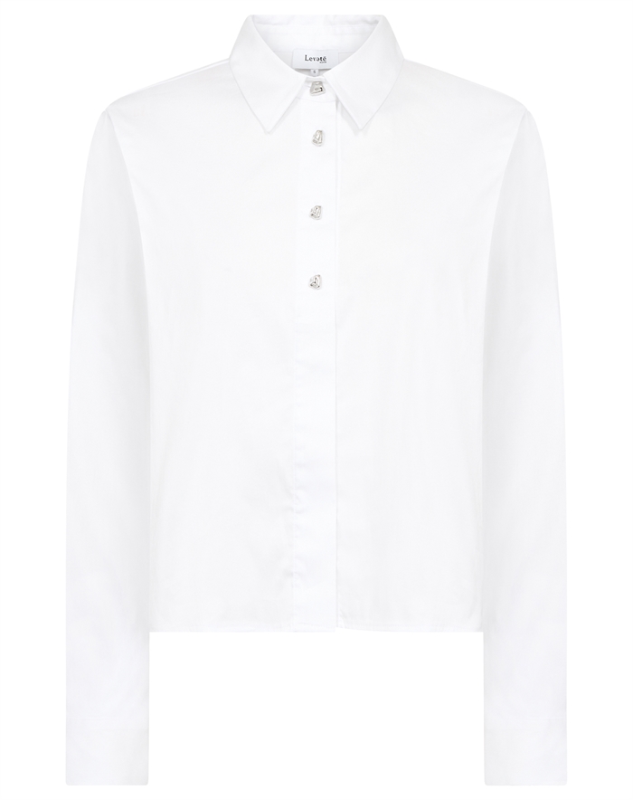 Leveté Room - LR-Isla Solid 136 Skjorte - White