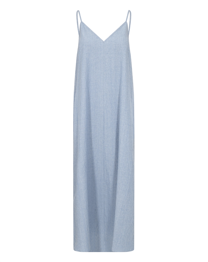 Leveté Room - LR - Lennon 4 Kjole - Blue Cotton