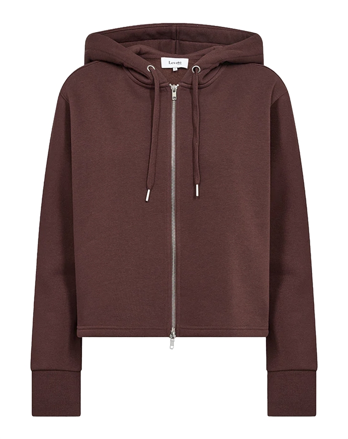 Leveté Room - LR - Nuka 9 Zip Up Hoodie - Bitter Chocolate