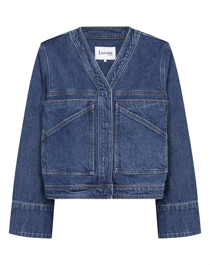 Leveté Room - LR - Kosa 7 Denim Jakke - Vintage Blue