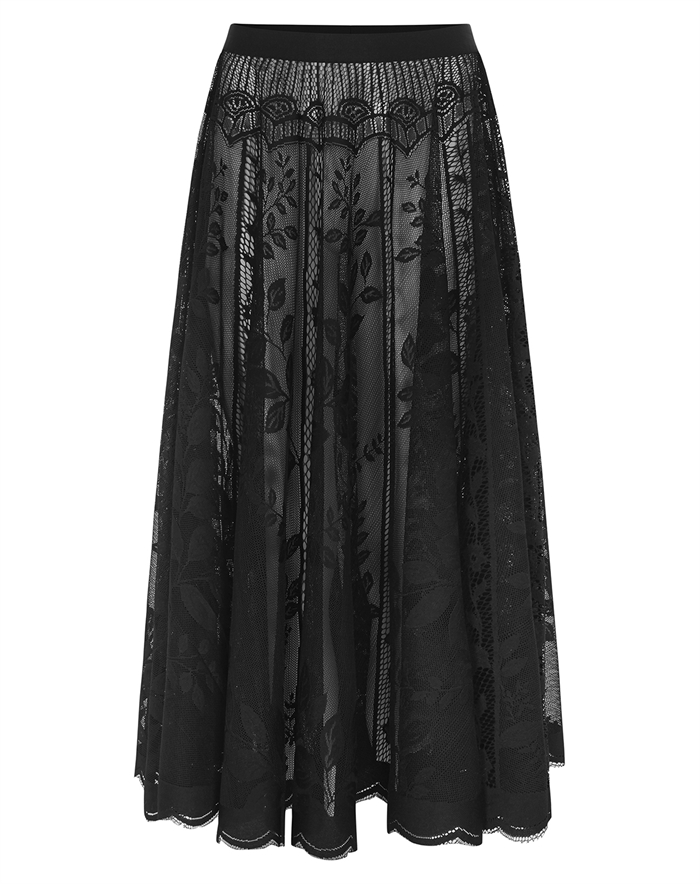 Lollys Laundry - CollinsLL Midi Nederdel - Black 