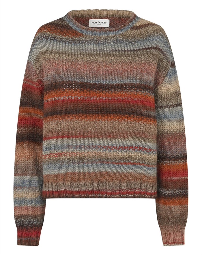 Lollys Laundry - FairhavenLL Strikpullover - Rust 
