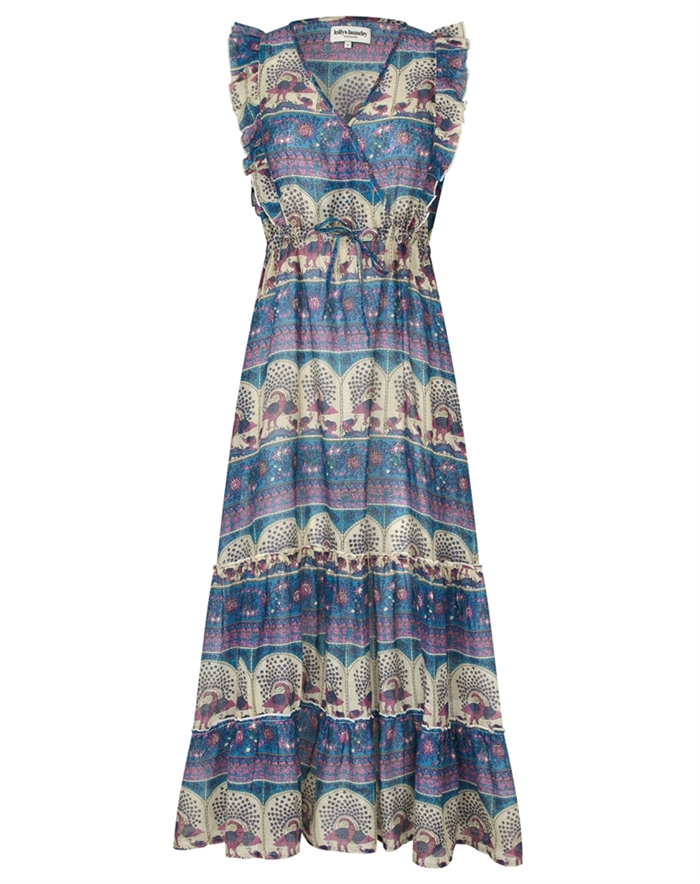 Lollys Laundry - SamoLL Midi Kjole - Blue