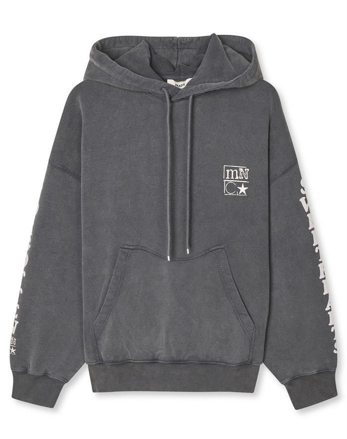 Mads Nørgaard - Compact Cotton Altas Hoddie - Washed Black