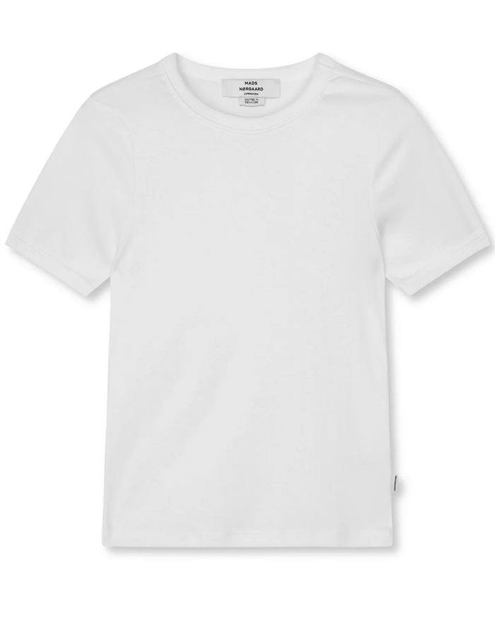 Mads Nørgaard - Grace Jersey June Tee T-Shirt - White