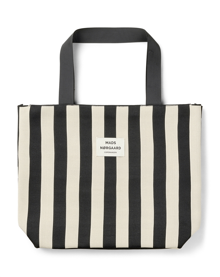  Mads Nørgaard - Knit Stripe Tote Net - Black