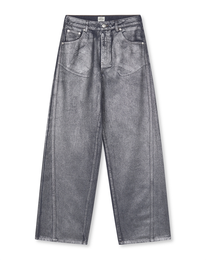  Mads Nørgaard - Metallic Christel Jeans - Gun Metal
