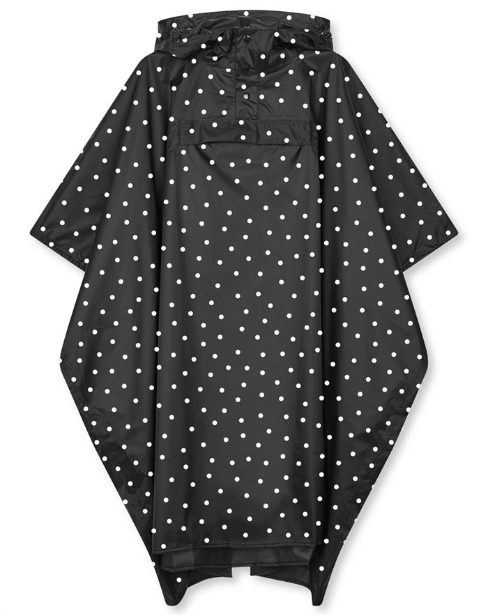 Mads Nørgaard - Raino Scape Dot Cape Jakke - Dot AOP Black