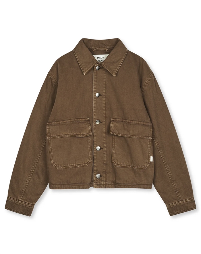 Mads Nørgaard - Soil Denim Solweig Jakke - Cocoa