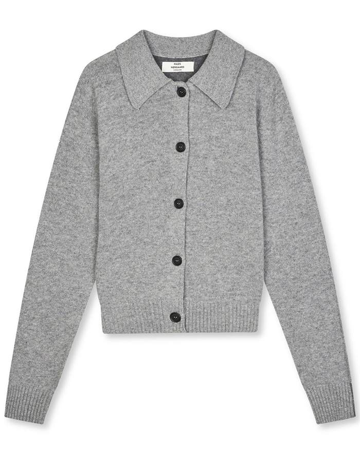 Mads Nørgaard - Yota Strik Katrine Cardigan - Light Gray Melange